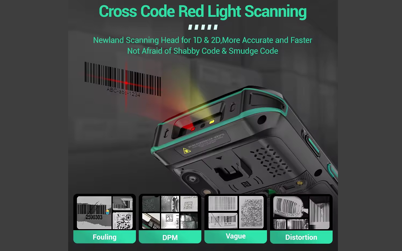 Android 7 Wireless Barcode Scanner Handheld Pda Rugged Mobile Portable Data Terminal Devices Pdas For Warehouse
